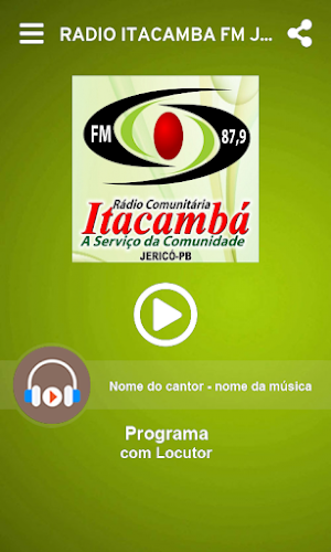 Rádio Itacambá FM Jericó PB Screenshot 1