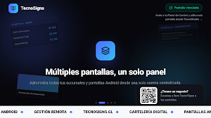 TecnoSigns: Cartelera Digital Screenshot 1
