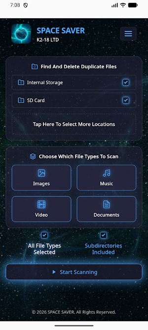 Space Saver Screenshot 0