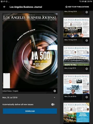 LA Business Journal Screenshot 3