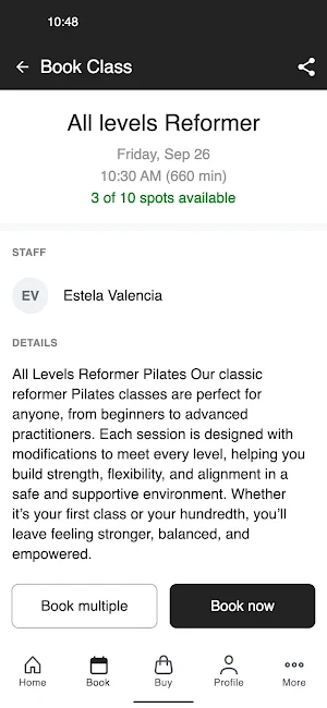 Ora Pilates HTX Screenshot 2