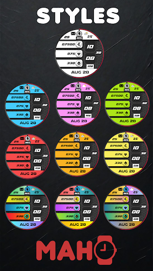 MAHO013 Wear OS Watch Face Screenshot 2