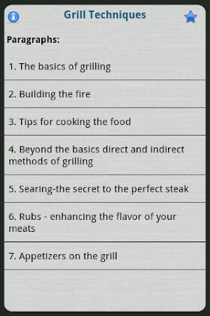 Grill Techniques Screenshot 1