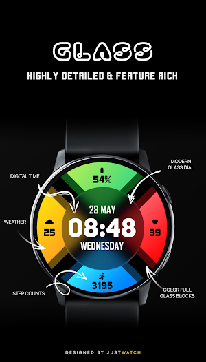 Glass Watch Face Screenshot 1