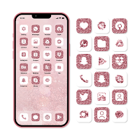 Wow Rose Glitter Icon Pack