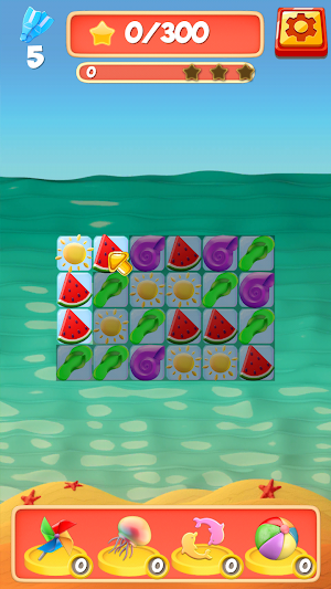 Beach Party Blast: Match 3 Puzzle Rescue Game Screenshot 0