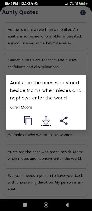 Aunty Quotes and Sayings Screenshot 1