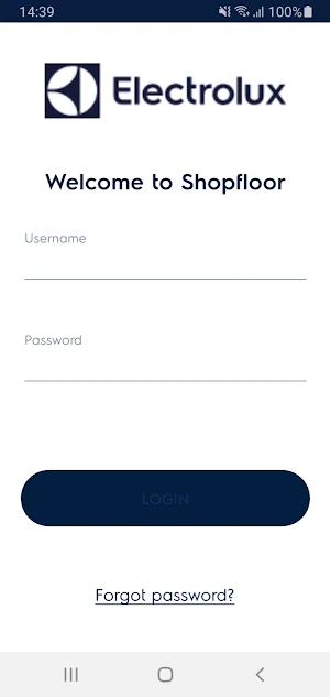 Electrolux Mobile Shop Floor Screenshot 0