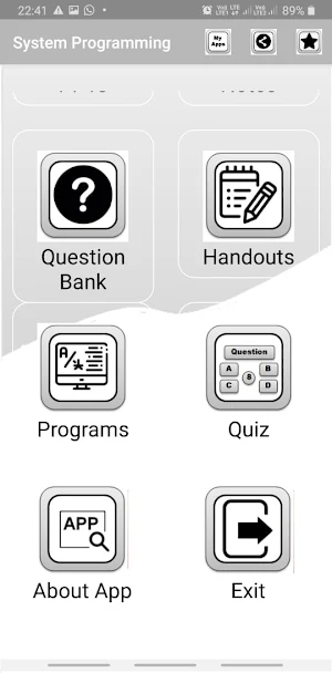 SP App for System Programming Screenshot 1