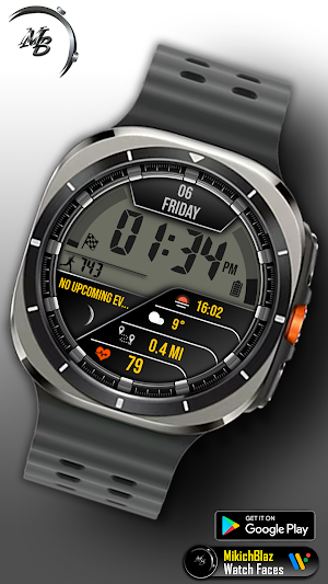 Hybrid Watch Face MB383 Screenshot 1