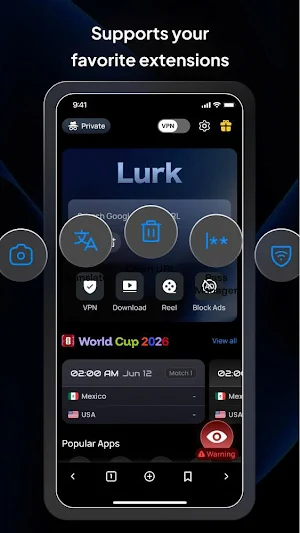 Lurk: Secure Private Browser Screenshot 3