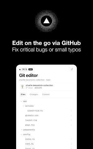 Iris for Vercel Screenshot 1