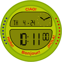 Yellow Oval Watch Face