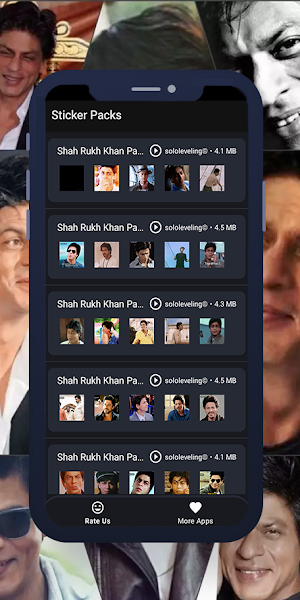 Shah Rukh Khan GIF WASticker Screenshot 3