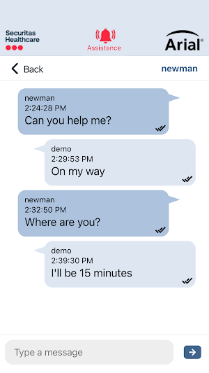 Arial Caregiver App Screenshot 2