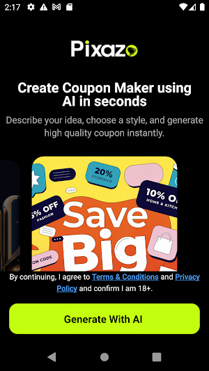 AI Coupon Maker: Voucher Maker Screenshot 0