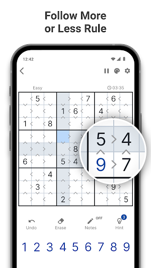 Greater Than Sudoku Screenshot 0