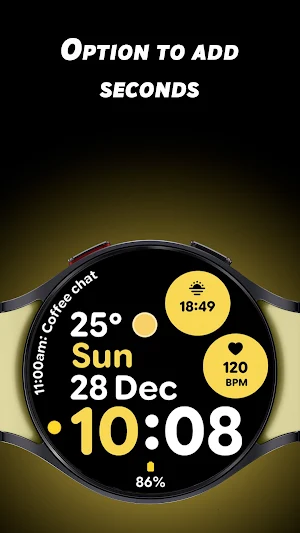 Ultra Time 4 - Watch face Screenshot 2