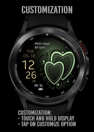 PWW07 - Ladies Digi Watch Face Screenshot 3