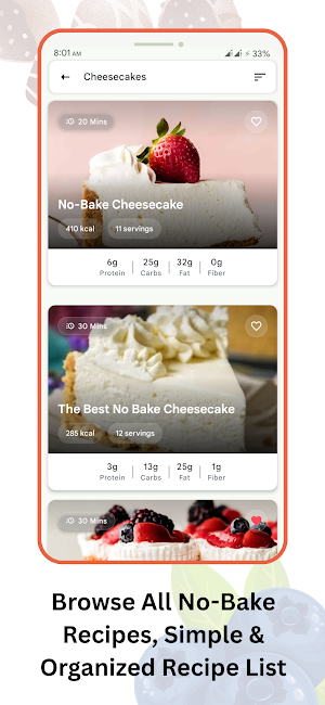Easy No Bake Dessert Recipes Screenshot 3