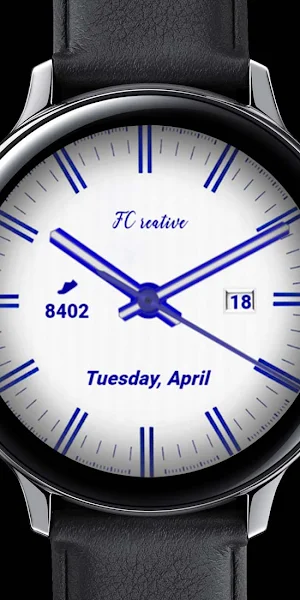 Electric Blue Watch Face Screenshot 3