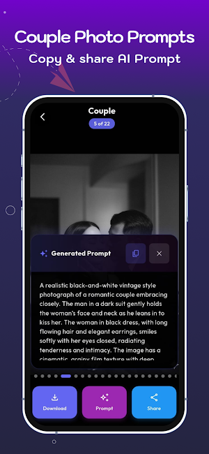 Couple AI Photo Prompts 2026 Screenshot 3