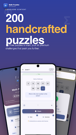Math Puzzles - Brain Teasers Screenshot 0