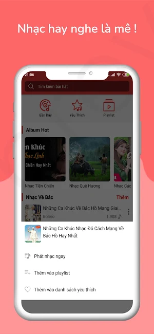 Nhạc Đỏ - Nhạc Cách Mạng & Nhạc Tiền Chiến Screenshot 2