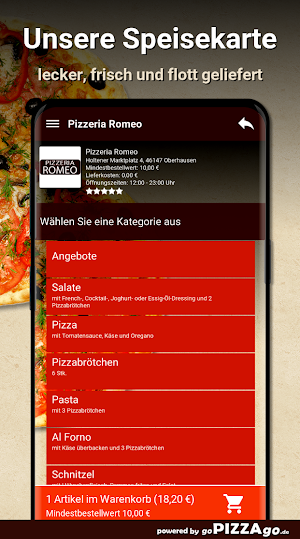 Pizzeria Romeo Oberhausen Screenshot 3