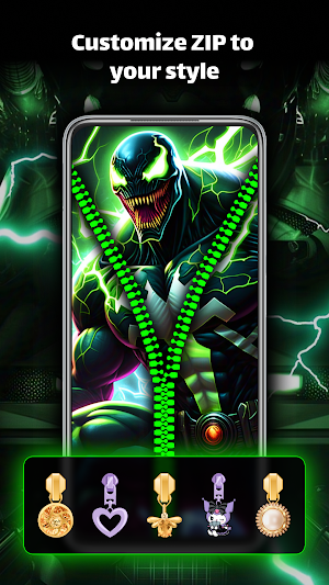 Zipper Lock Screen - ZipLock Screenshot 2