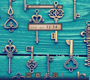 Antique Keys Theme Screenshot 0