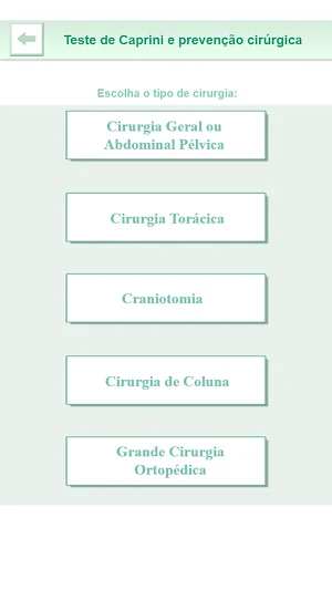 Risco e Prevenção de TEV Screenshot 2