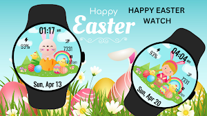 Happy Easter Watch Face 2 Screenshot 1