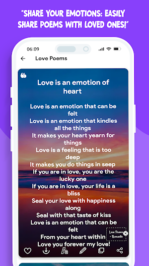 Romantic Love Poems Messages Screenshot 1