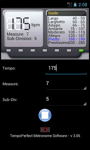 TempoPerfect Metronome Free Screenshot 1