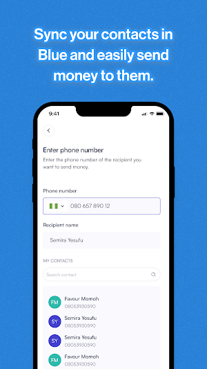 PayMeBlue Screenshot 2