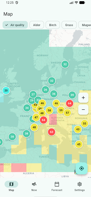 Breora: Air Quality & Pollen Screenshot 0