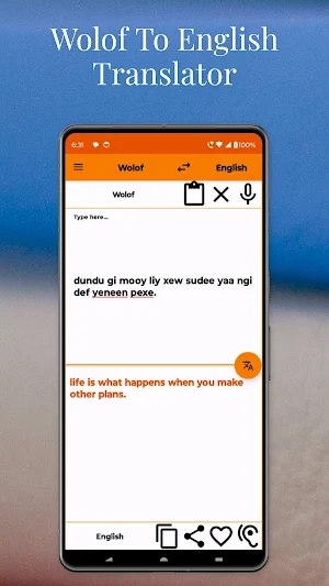 Wolof To English Translator Screenshot 1