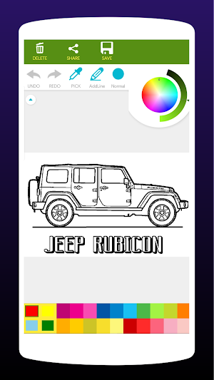 SUV Car Coloring Book Screenshot 3