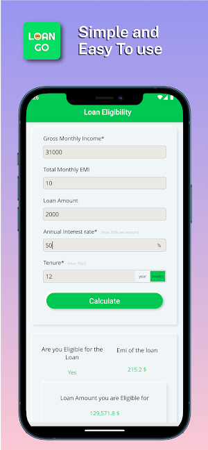 LoanGo - Finance Calculator Screenshot 2