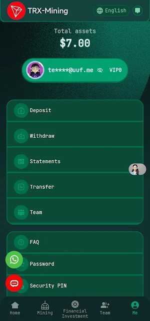 TRX Mining Screenshot 2