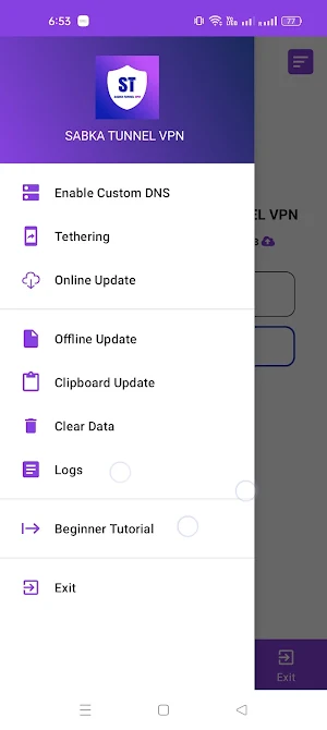 SABKA TUNNEL VPN Screenshot 3