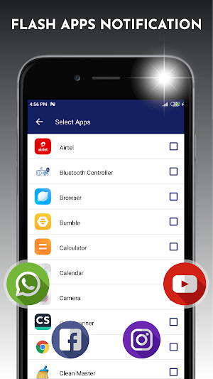 Flash Alerts - Blinking LED on Call and SMS Screenshot 0
