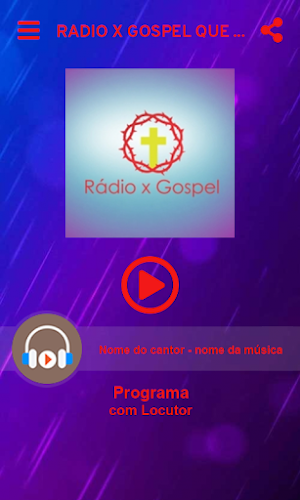 Rádio x Gospel que te leva os melhores louvores Screenshot 0