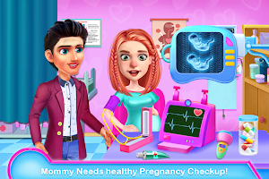 Mommy Maternity Newborn Twins Babies Nursery Game Screenshot 0