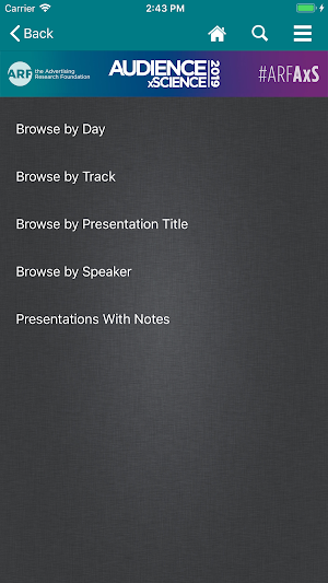 The ARF Events Screenshot 3