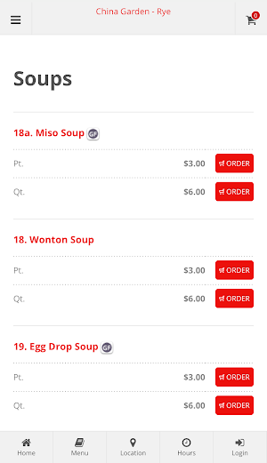 China Garden Rye Online Order Screenshot 2