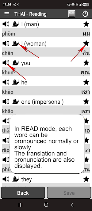THAI - To memorize Thai words Screenshot 2