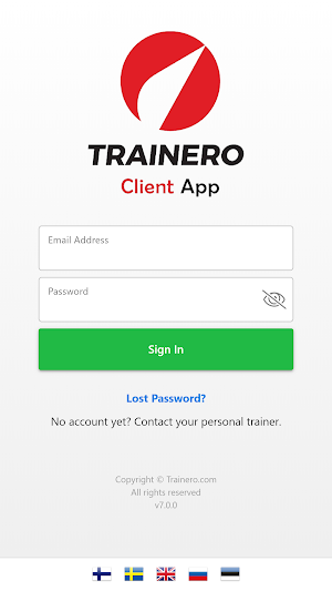 Trainero.com Client App Screenshot 0
