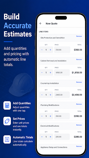 Contractor Estimate & Quote Screenshot 2